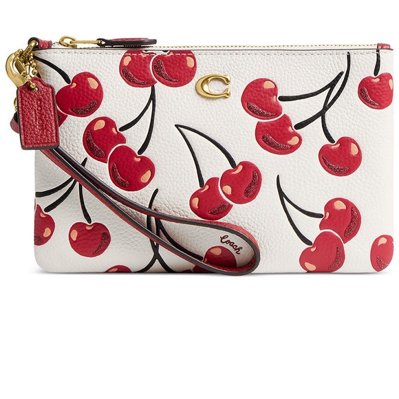 Coach Handbags - Coach Cherry Pattern Wristlet